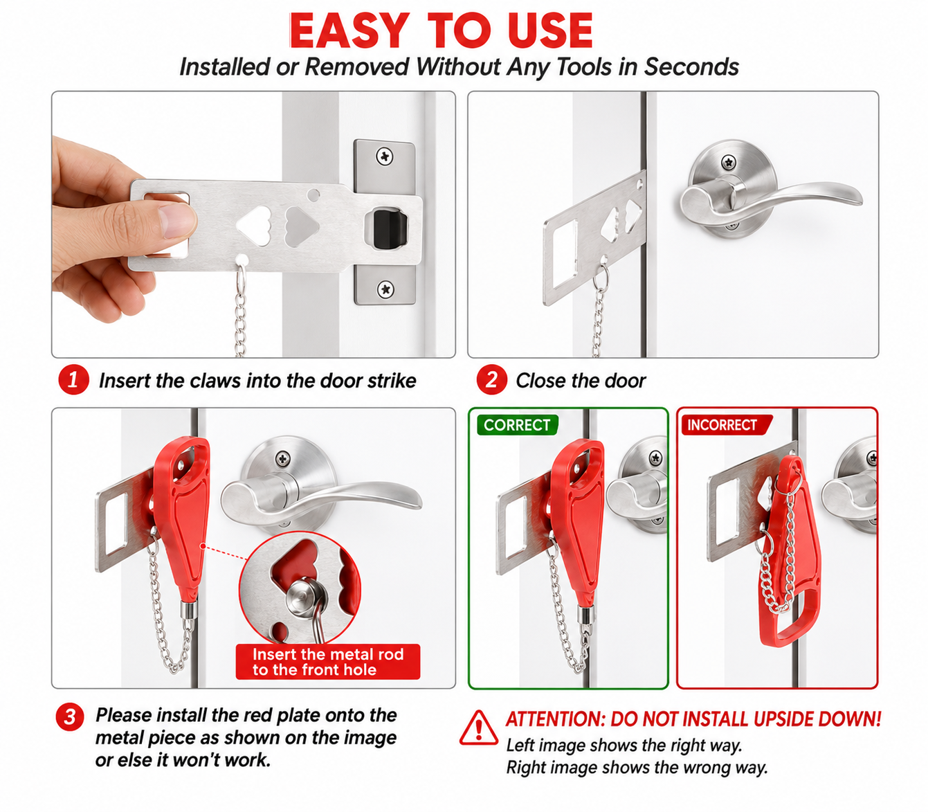 BlessGuard door lock 2-pack and 5-pack product bundle